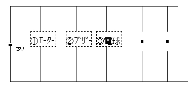 並列に機器が砂がった回路