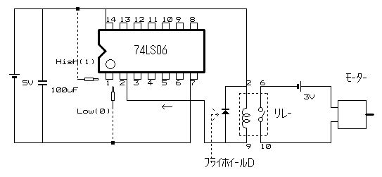 リレードライブ回路図