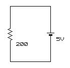 電源と抵抗回路図